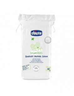 CHICCO QUADROTTI MORBIDO COTONE 60 PEZZI  - Clubfarma