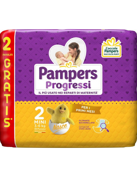 PAMPERS PROGRESSI MINI 30PZ