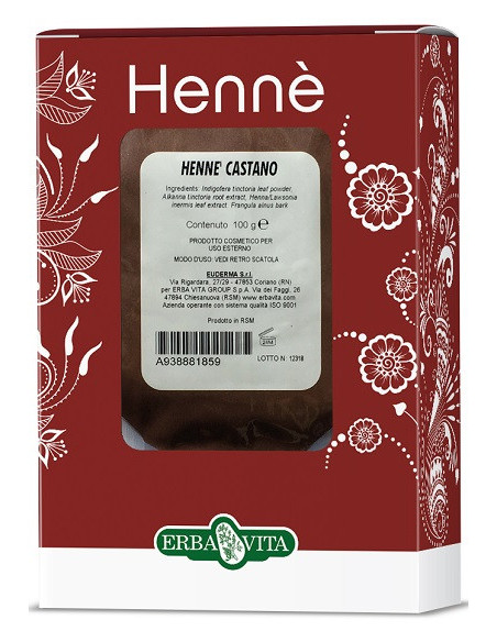 EUDERMA HENNE' CASTANO PER CAPELLI 100G - Clubfarma