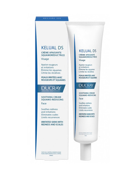 DUCRAY KELUAL DS CREMA VISO LENITIVA SQUAMO-RIDUTTRICE 40ML - Clubfarma