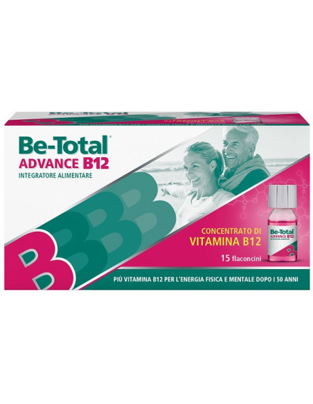 BE-TOTAL ADVANCE B12 INTEGRATORE ENERGETICO 15 FLACONI - Clubfarma