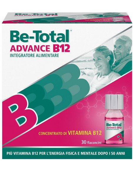 BE-TOTAL ADVANCE B12 INTEGRATORE ENERGETICO 30 FLACONI - Clubfarma