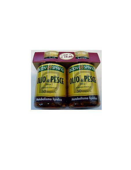 BODY SPRING OLIO PESCE METABOLISMO 50 CAPSULE X 2 CONFEZIONI - Clubfarma