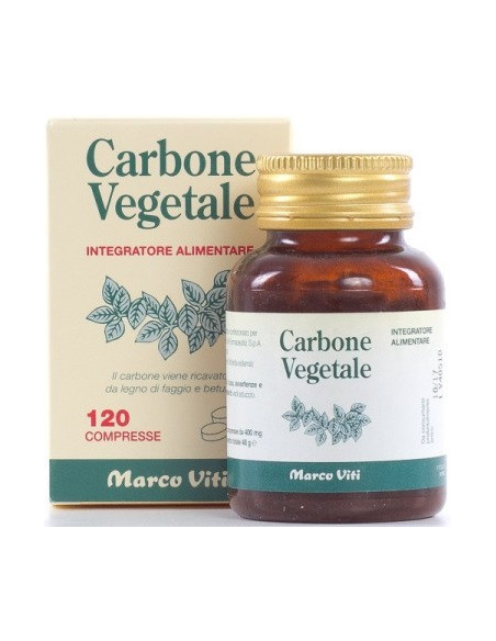 MARCO VITI CARBONE VEGETALE DIGESTIVO INTESTINALE 40 COMPRESSE - Clubfarma