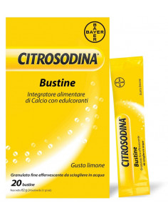 Citrosodina bustine contro la cattiva digestione e la pesantezza di stomaco 20 buste effervescenti