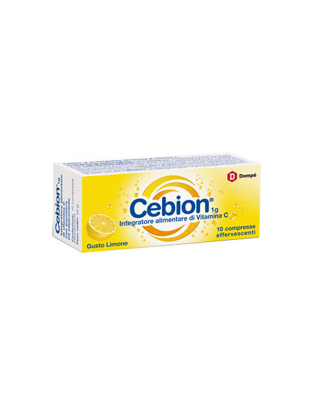 Cebion vitamina C gusto limone 10 compresse effervescenti