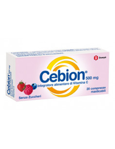 Cebion vitamina C gusto frutti di bosco senza zucchero 20 compresse masticabili