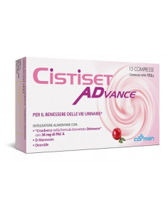 CISTISET ADVANCE INTEGRATORE VIE URINARIE 15 COMPRESSE  - Clubfarma