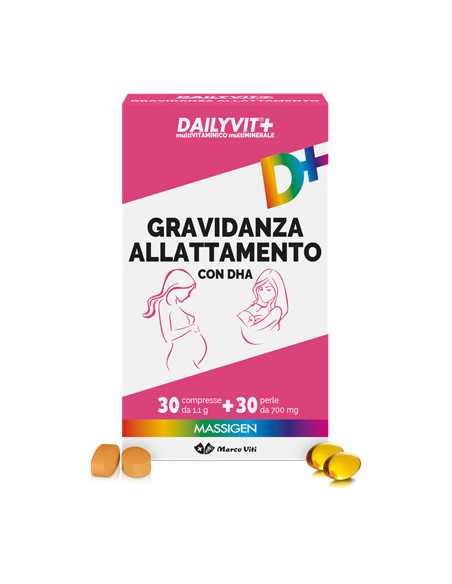 DAILYVIT + GRAVIDANZA E ALLATTAMENTO 30PERLE + 30COMPRESSE - Clubfarma