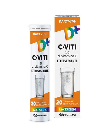 MARCO VITI DAILYVIT + C VITI VITAMINA C 1G 20COMPRESSE EFFERVESCENTI - Clubfarma