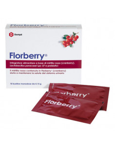 DOMPE FLORBERRY INTEGRATORE VIE URINARIE 10 BUSTINE 4,5G - Clubfarma