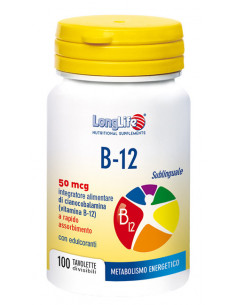 LONGLIFE B12 50MCG SUBL 100TAV