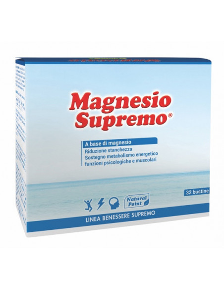 MAGNESIO SUPREMO INTEGRATORE ALIMENTARE 32 BUSTINE - Clubfarma