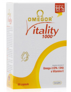 Omegor vitality 1000 funzione cardiaca - cerebrale - visiva 60 capsule molli