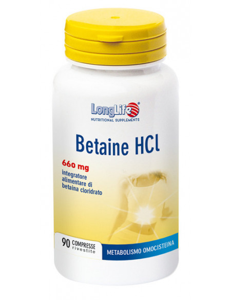 LONGLIFE BETAINE HCL 90CPR