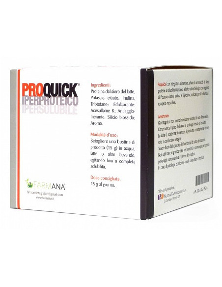 FARMANA - PROQUICK IPERPROTEICO GUSTO CACAO 21BUSTE - Clubfarma