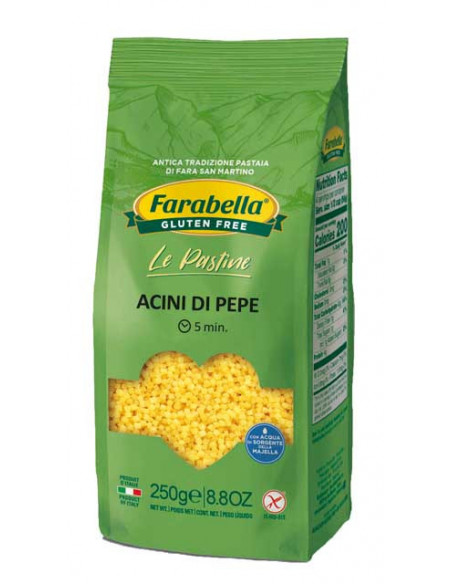 FARABELLA ACINI PEPE PASTA SENZA GLUTINE 250G - Clubfarma