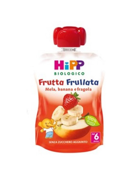 HIPP BIO FRUTTA FRULLATA MELA BANANA FRAGOLA 90G - Clubfarma