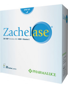 PHARMALUCE ZACHELASE 20BUSTE ANTIOSSIDANTE - FAVORISCE FORMAZIONE DI COLLAGENE  - Clubfarma