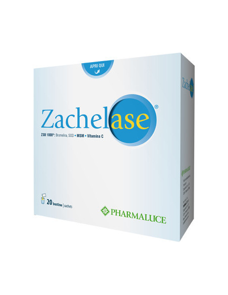 PHARMALUCE ZACHELASE 20BUSTE ANTIOSSIDANTE - FAVORISCE FORMAZIONE DI COLLAGENE  - Clubfarma