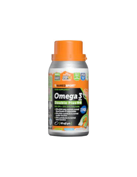 NAMED SPORT OMEGA 3 DOUBLE PLUS++ INTEGRATORE ALIMENTARE 60 SOFT GEL - Clubfarma