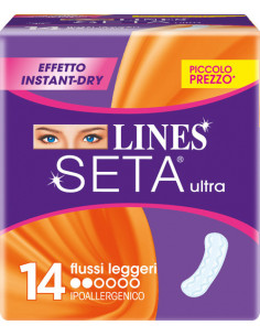 SETA ULTRA FLUSSI LEGGERI 14PZ