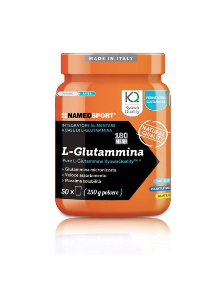 NAMED SPORT L-GLUTAMINE INTEGRATORE ALIMENTARE 250G - Clubfarma