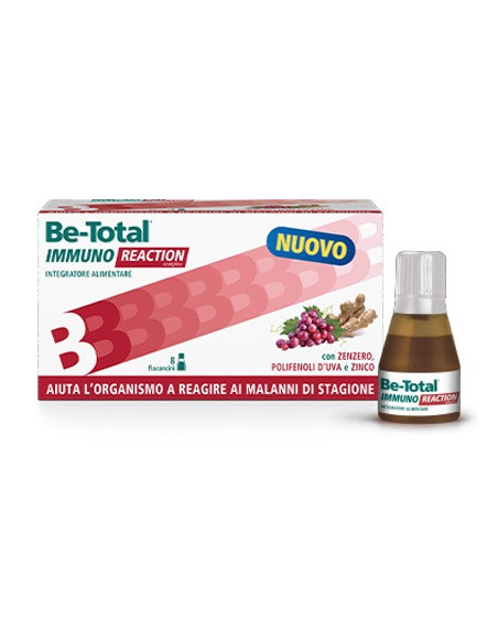 BE-TOTAL IMMUNO REACTION DIFESE IMMUNITARIE 8 FLACONI - Clubfarma