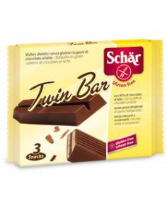 SCHAR TWIN WAFER RICOPERTI DI CIOCCOLATO AL LATTE 3BARRETTE - Clubfarma