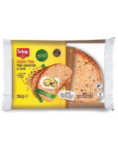 SCHAR PANE CASERECCIO AI SEMI SENZA GLUTINE 250G - Clubfarma