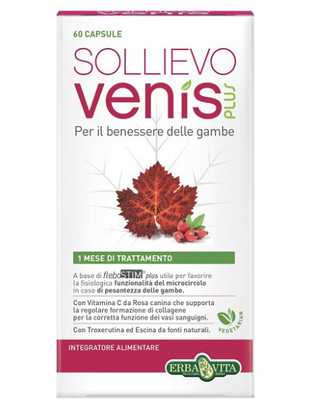 SOLLIEVO VENIS PLUS BENESSERE GAMBE 60 CAPSULE - Clubfarma