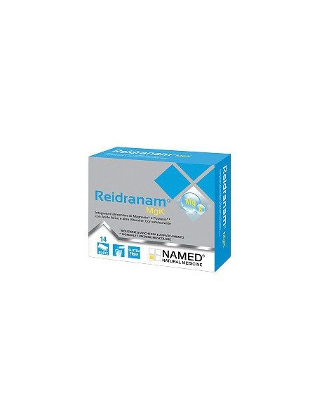 NAMED REIDRANAM MGK INTEGRATORE MAGNESIO E POTASSIO 14 BUSTINE 28G - Clubfarma