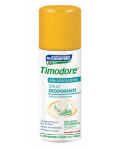 Timodore Spray deodorante allo zenzero ad azione rinfrescante e protezione antibatterica 150ml