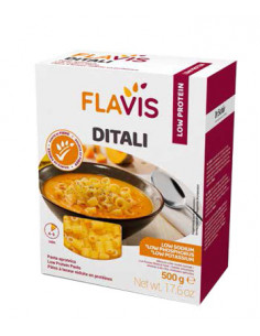 MEVALIA FLAVIS DITALI PASTA APROTEICA 500G - Clubfarma