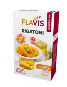 MEVALIA FLAVIS RIGATONI PASTA APROTEICA 500G - Clubfarma