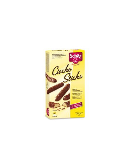 SCHAR CIOCKO STICK 150G BISCOTTI RICOPERTI DI CIOCCOLATO SENZA GLUTINE - Clubfarma