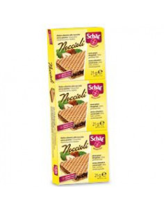 SCHAR NOCCIOLI SNACK WAFERS ALLE NOCCIOLE SENZA GLUTINE 3X21G - Clubfarma