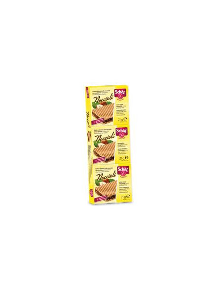 SCHAR NOCCIOLI SNACK WAFERS ALLE NOCCIOLE SENZA GLUTINE 3X21G - Clubfarma