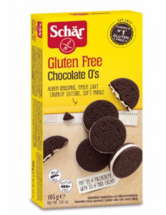 SCHAR CHOCOLATE O S BISCOTTI AL CACAO CON CREMA AL LATTE 165G - Clubfarma