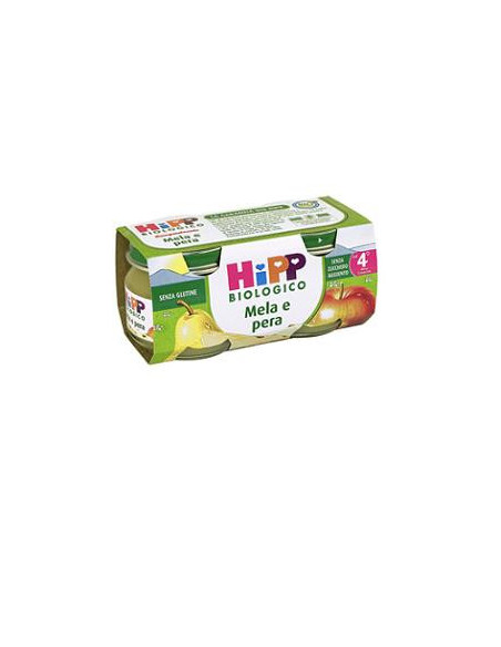 HIPP BIO OMOGENEIZZATO MELA PERA 2VASETTIX80G - Clubfarma