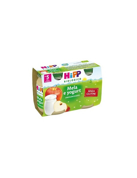 HIPP BIO OMOGENEIZZATO MELA YOGURT 2VASETTIX125G - Clubfarma