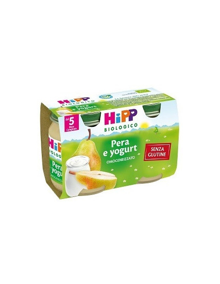 HIPP BIO OMOGENEIZZATO PERA E YOGURT 2VASETTIX125G - Clubfarma