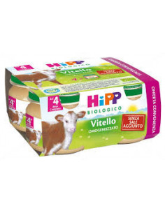 HIPP BIO OMOGENEIZZATO VITELLO 4VASETTIX80G - Clubfarma