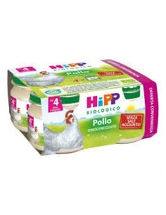 HIPP BIO OMOGENEIZZATO POLLO 80GX4VASETTI - Clubfarma