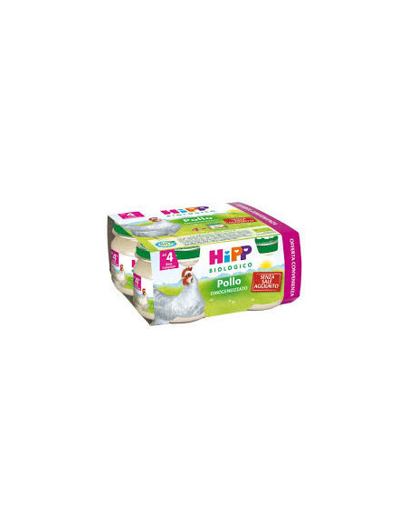 HIPP BIO OMOGENEIZZATO POLLO 80GX4VASETTI - Clubfarma