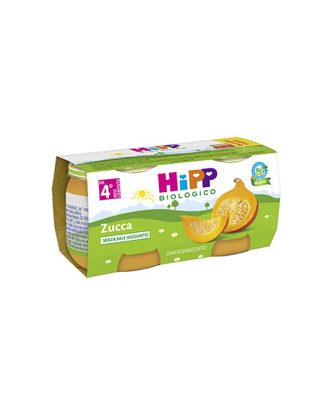 HIPP BIO OMOGENEIZZATO ZUCCA 2VASETTIX80G - Clubfarma