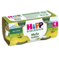 HIPP BIO OMOGENEIZZATO MELA GOLDEN 2VASETTIX80G - Clubfarma