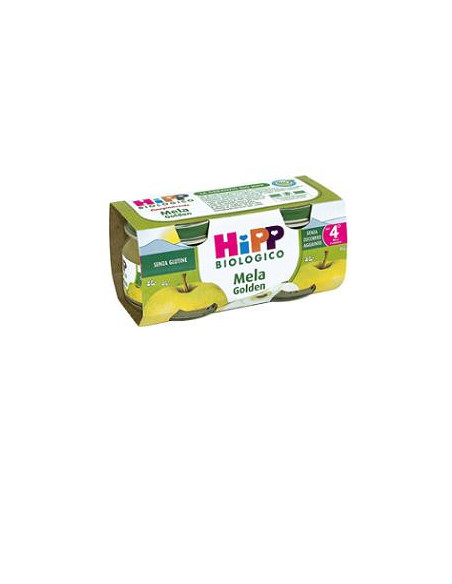 HIPP BIO OMOGENEIZZATO MELA GOLDEN 2VASETTIX80G - Clubfarma