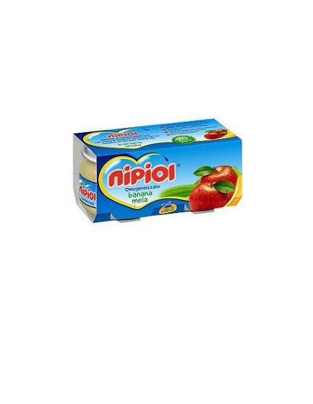 NIPIOL OMOGENEIZZATO BANANA E MELA 2X80G - Clubfarma