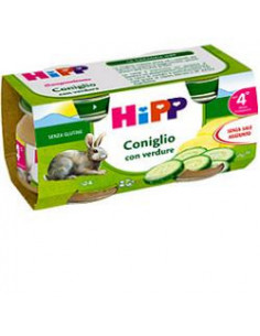 HIPP OMOGENEIZZATO CONIGLIO 80GX2VASETTI - Clubfarma